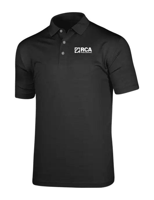 Callaway Vibrant Black Ventilated Polo w/RCA Logo