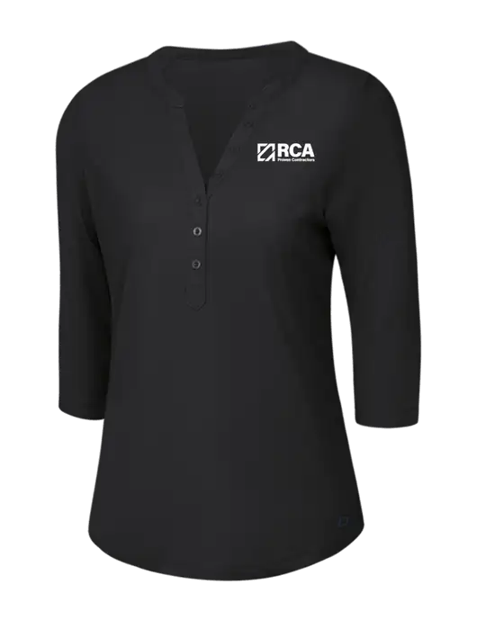 OGIO Blacktop Jewel Henley w/RCA Logo