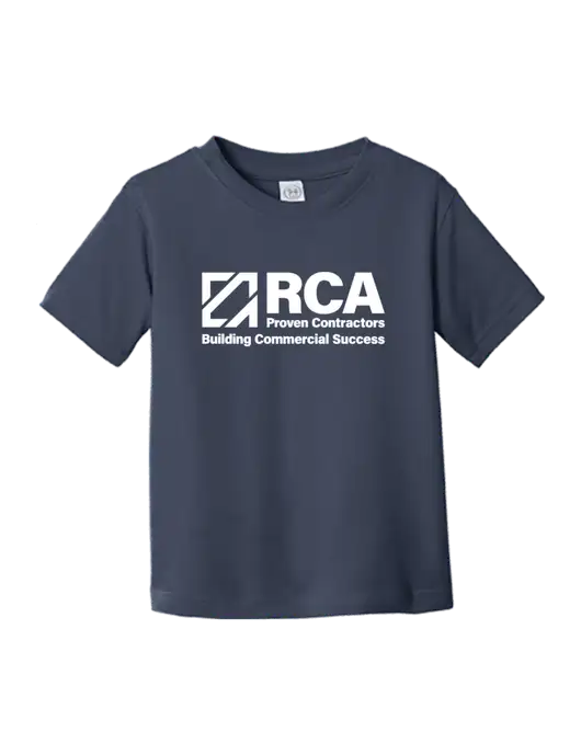 Rabbit Skins Navy Toddler Fine Jersey Tee w/RCA Building Commercial Success Logo