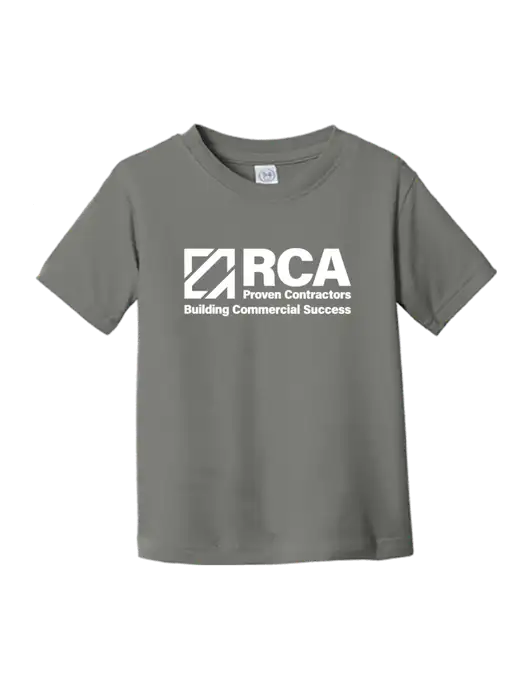 Rabbit Skins Charcoal Toddler Fine Jersey Tee w/RCA Building Commercial Success Logo