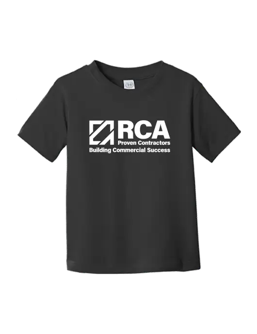 Rabbit Skins Black Toddler Fine Jersey Tee w/RCA Building Commercial Success Logo