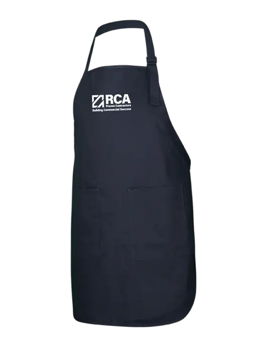 Full-Length Black Apron With Pockets w/RCA Building Commercial Success Logo