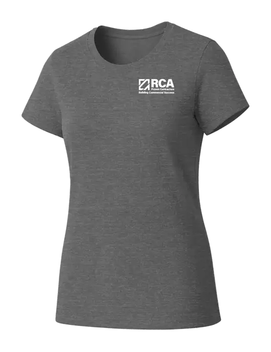 Womens Seriously Soft Grey Frost T-Shirt w/RCA Building Commercial Success Logo