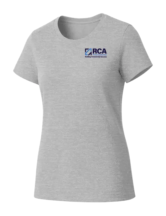 Womens Seriously Soft Light Heathered Grey T-Shirt w/RCA Building Commercial Success Logo