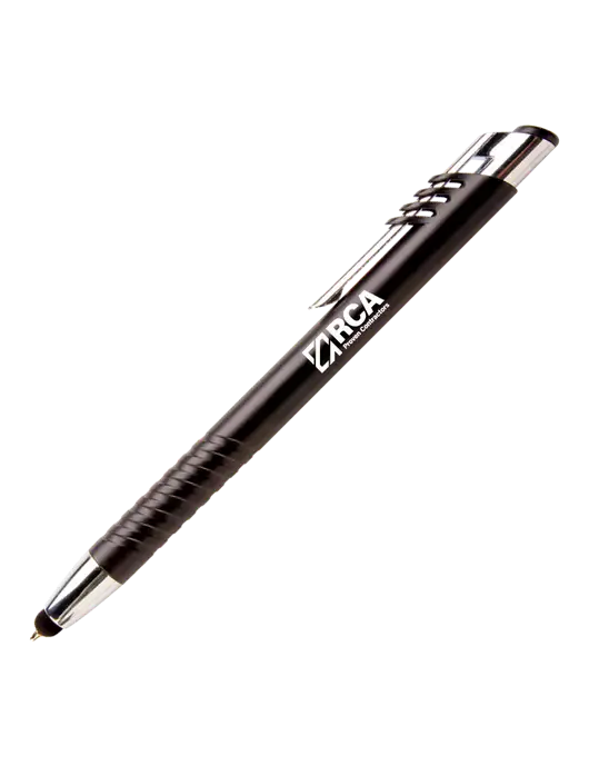 Schirhart Black Stylus Pen - Blue Ink w/RCA Logo