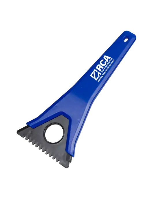TriBlade Blue Windshield Scraper w/RCA Building Commercial Success Logo