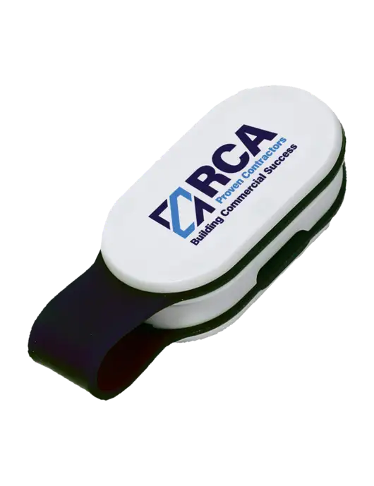 Magna Clip Black Personal Safety Light w/RCA Building Commercial Success Logo