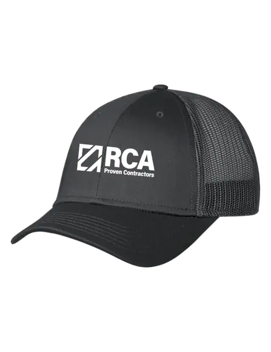 Charcoal Mesh Trucker Cap Snap Back w/RCA Logo