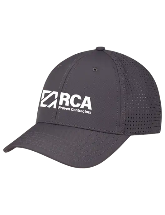 Charcoal Performance Stretchable Cap Hook & Loop w/RCA Logo