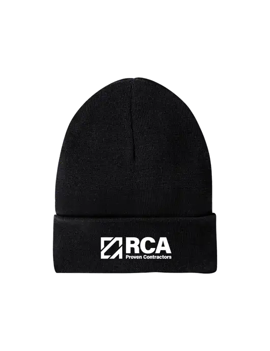 Recycled Black Beanie w/RCA Logo