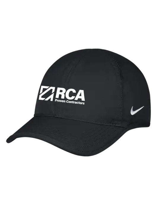 Nike Black Featherlight Cap w/RCA Logo