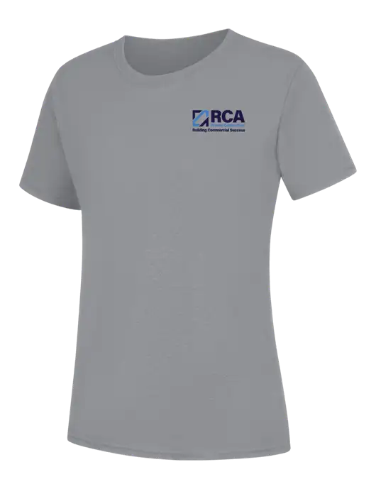 Womens Light Grey Heather Core Blend Tee w/RCA Building Commercial Success Logo