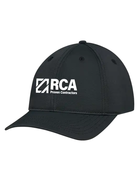 Black Nylon Twill Performance Cap w/RCA Logo