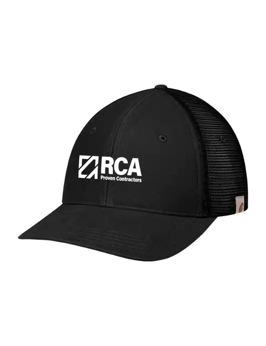 Carhartt Black Canvas Trucker Cap w/RCA Logo