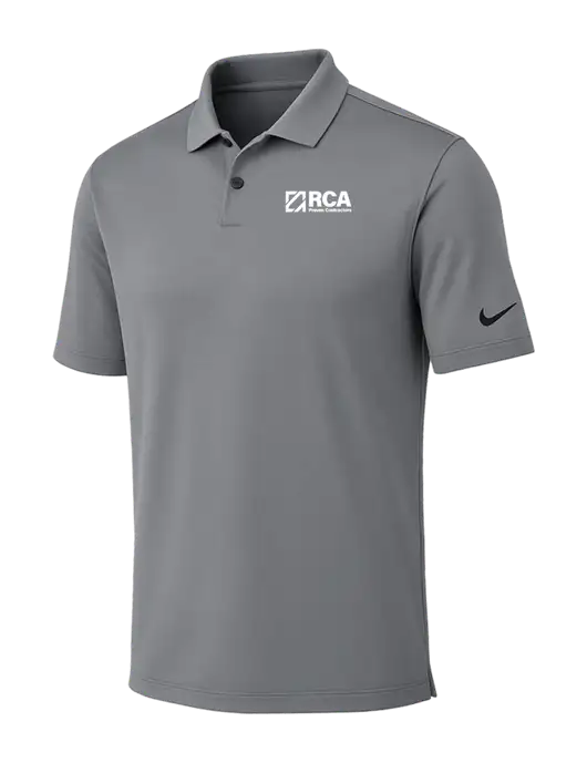 Nike Medium Grey Dri-FIT Vapor Polo w/RCA Logo