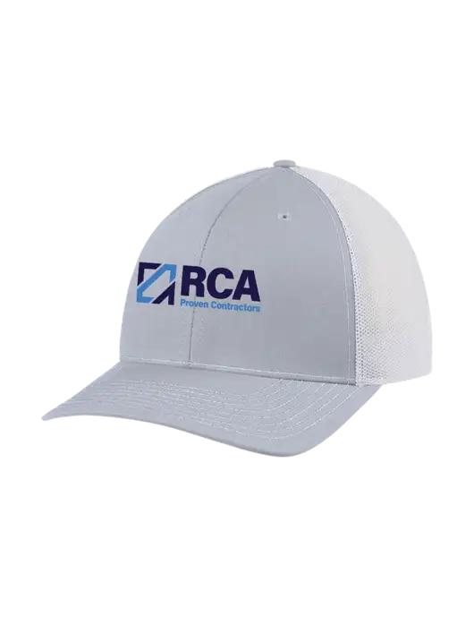 Richardson Adjustable Snapback Original 112 Trucker Cap Light Heather Grey w/White Mesh w/RCA Logo