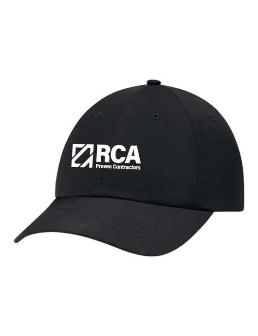 Richardson Relaxed Performance Lite Black Cap w/RCA Logo