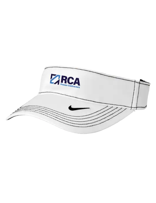 Nike White Dri-FIT Ace Visor w/RCA Logo