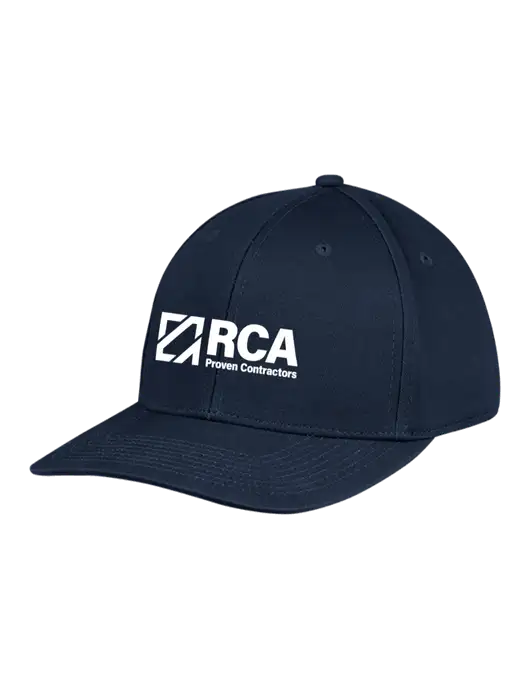 Premium Modern Structured Twill Navy Snapback Cap w/RCA Logo
