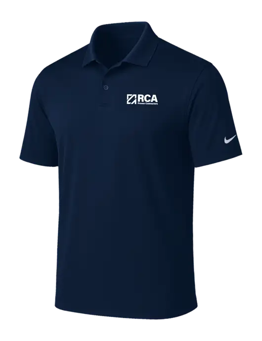 NIKE Navy Victory Solid Polo w/RCA Logo