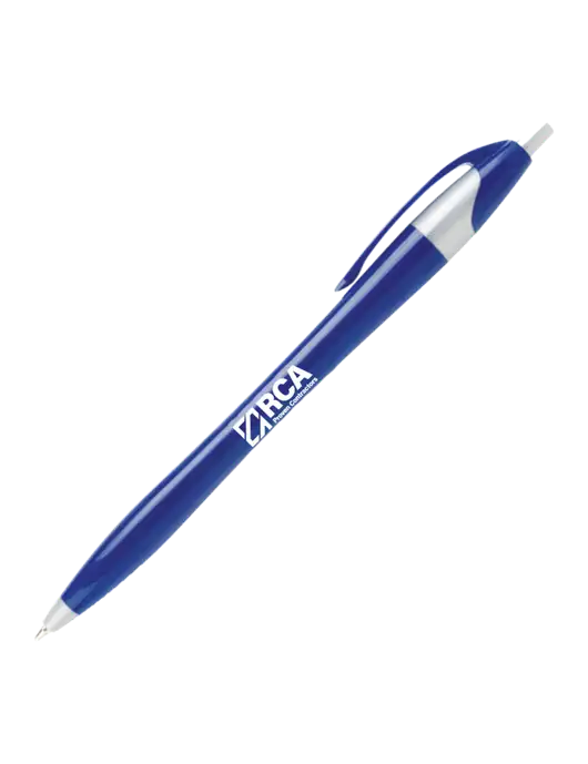 Novella Navy/Silver Corporate Pen- Blue Ink w/RCA Logo