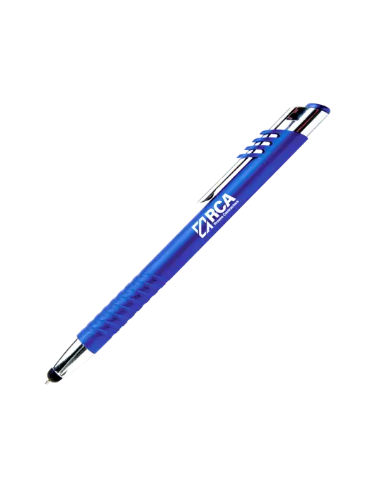 Schirhart Blue Stylus Pen - Blue Ink w/RCA Logo