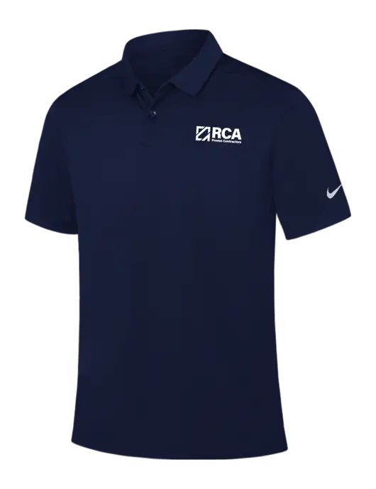 Nike Navy Dry Essential Solid Polo w/RCA Logo