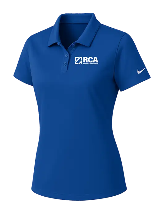 Nike Womens Dark Royal Dry Essential Solid Polo w/RCA Logo