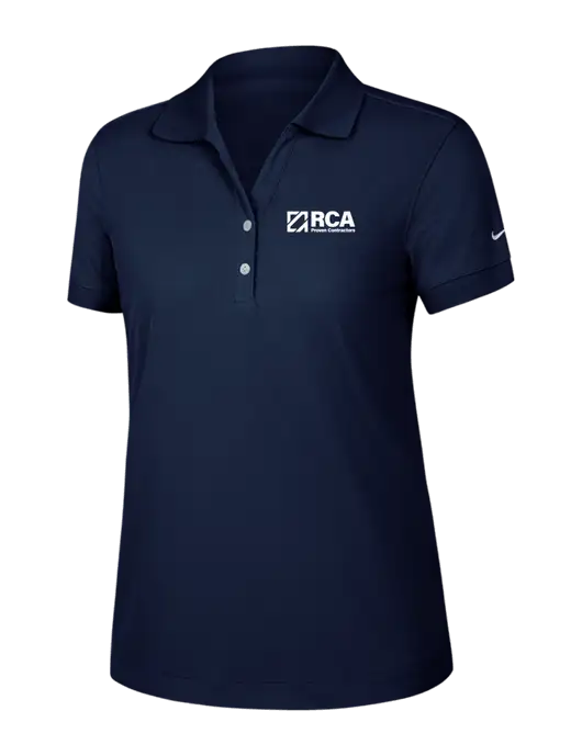 Nike Womens Dri-FIT Classic Dark Navy Polo w/RCA Logo